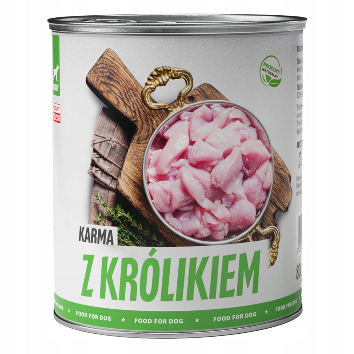 TufTuf Wet Dog Food Rabbit Can 800g Ground