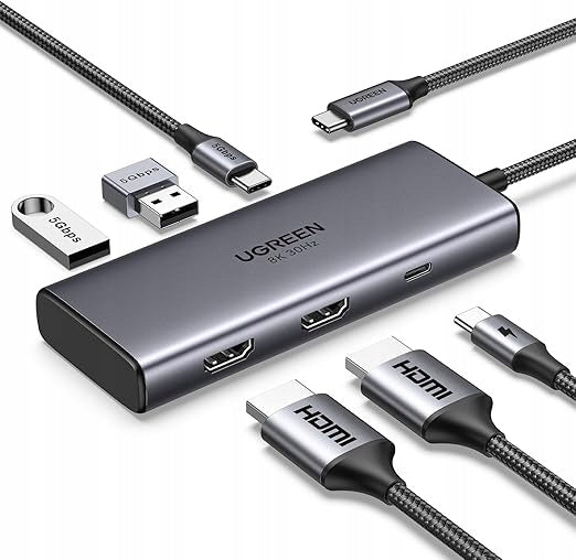 UGREEN USB C DUAL HDMI 4K DOCKING STATION