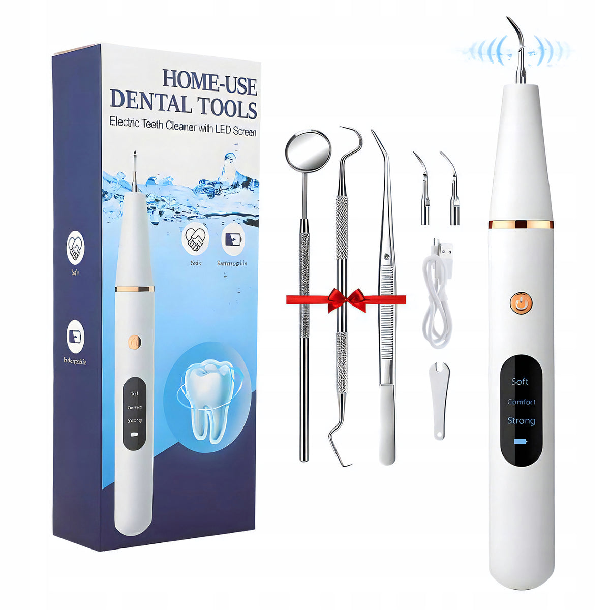 ULTRASONIC TOOTH SCALER DENTAL SMART STONE REMOVAL
