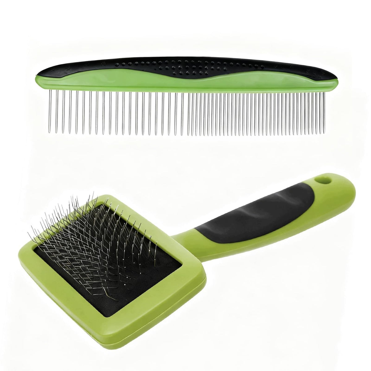 UNDERCOAT BRUSH FOR DOG AND LONG-HAIRED CAT GREEN