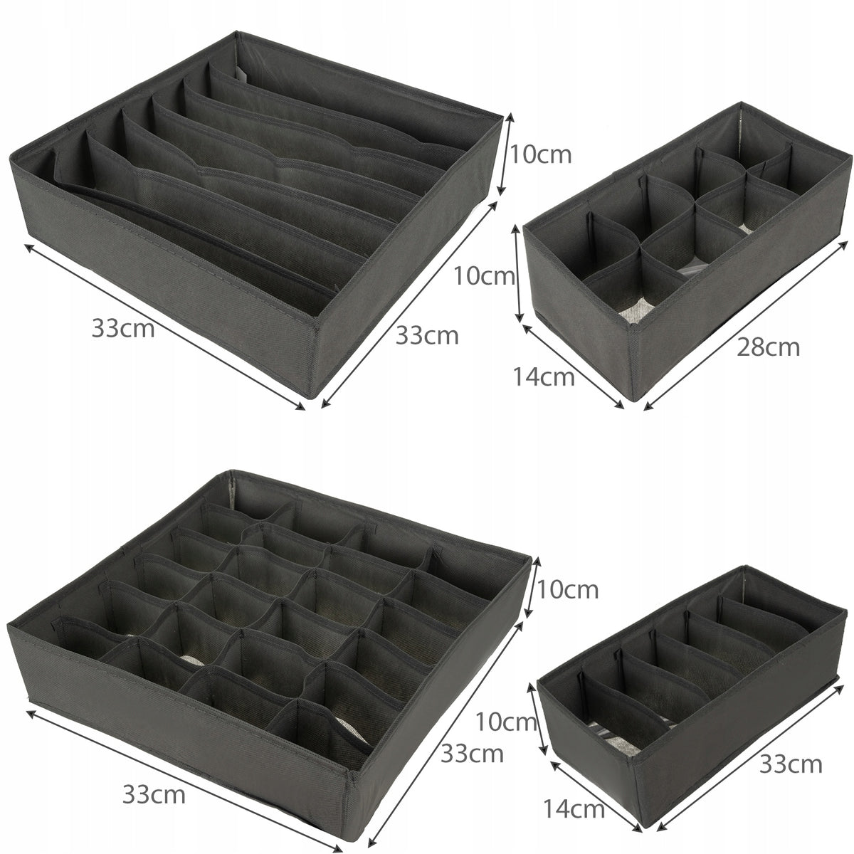 UNDERWEAR ORGANIZER SOCKS CLOSET DRAWER CONTAINERS ORGANIZATION Packaging status original