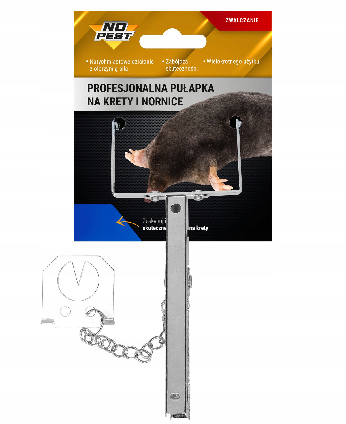 UNIVERSAL PROFESSIONAL PAW MOLE AND VOLES TRAP STRONG MOLECATCHER Packaging status original