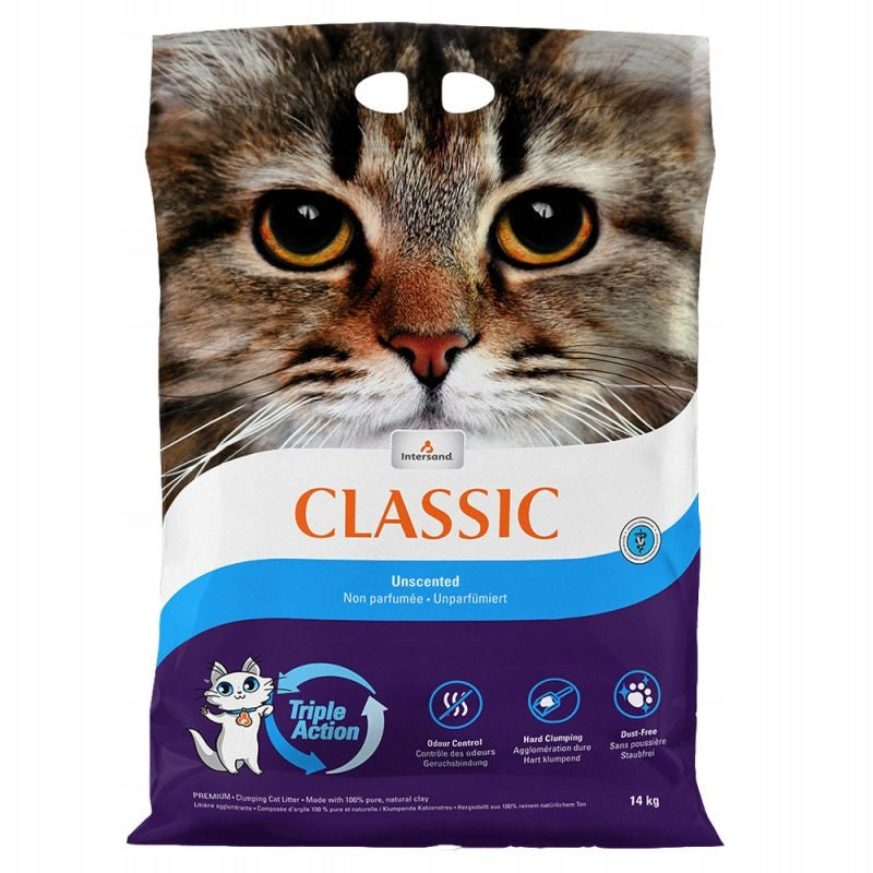 UNSCENTED LITTER INTERSAND EXTREME CLASSIC ODOR NEUTRAL 14KG Packaging status original