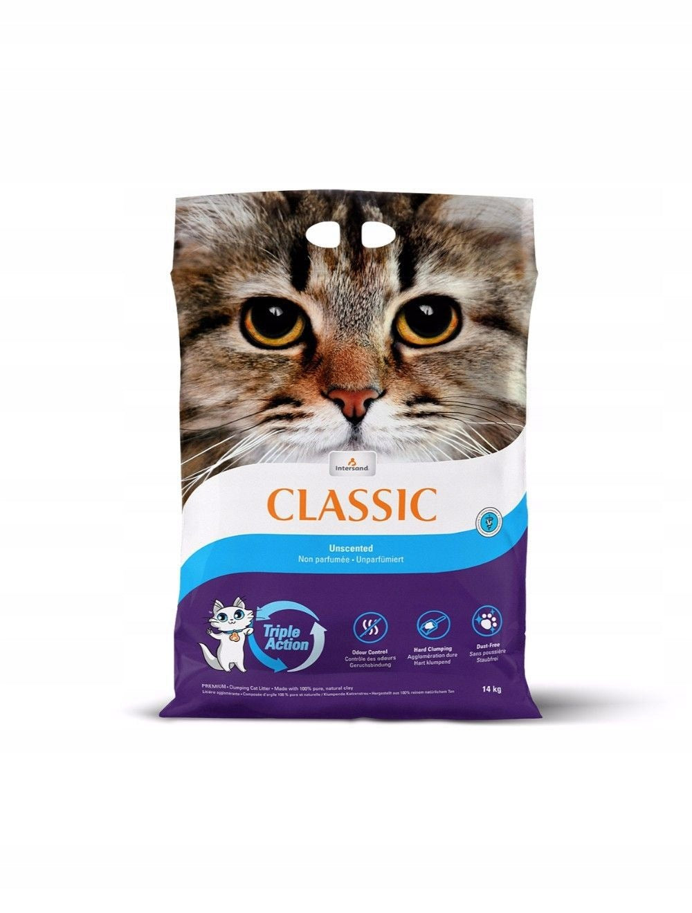 UNSCENTED LITTER INTERSAND EXTREME CLASSIC ODOR NEUTRAL 14KG