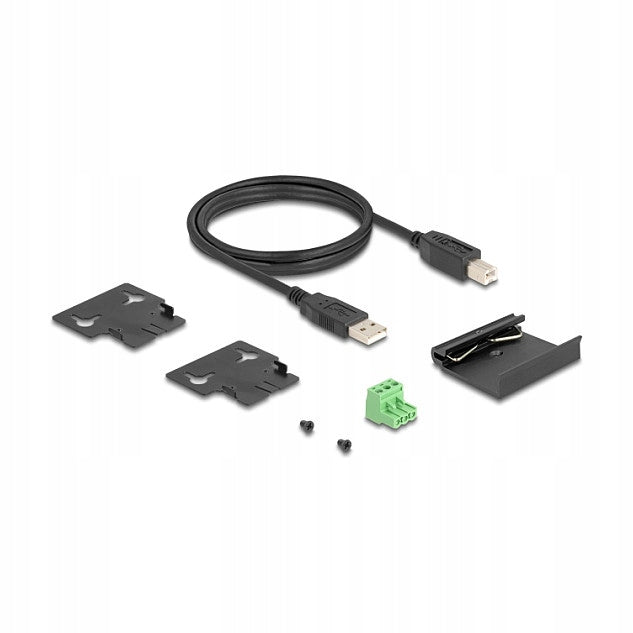 USB 2.0 5 Port Metal Hub Powered by DC