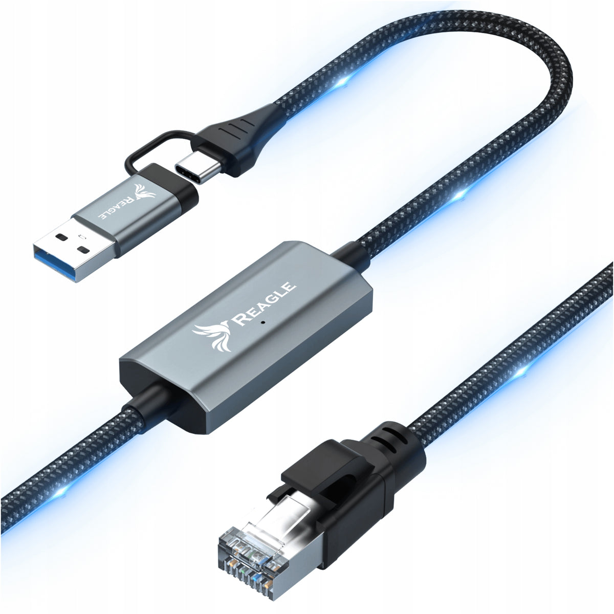 USB 3.2 ETHERNET ADAPTER LAN ADAPTER RJ45 2,5Gb/s 2M