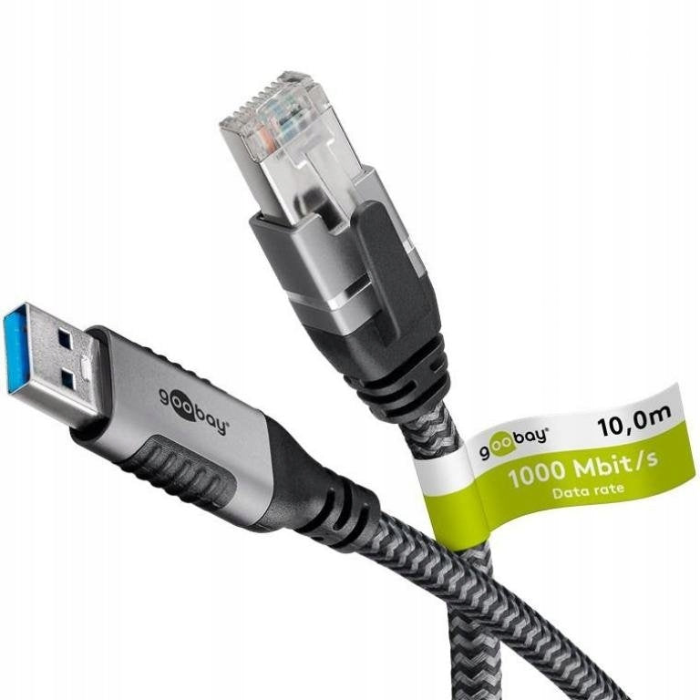 USB-A 3.0 to RJ45 Ethernet Adapter Cable 70694 /10m