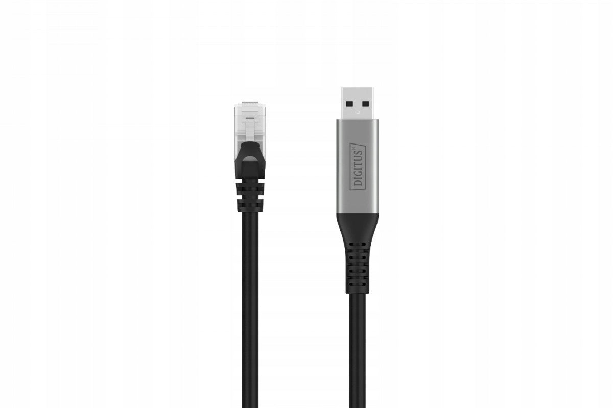 USB-A to RJ45 Cat 6A S/FTP Adapter Cable, 1 Gbps, USB 3.2 Gen1, LSZH, 2m Manufacturer Digitus