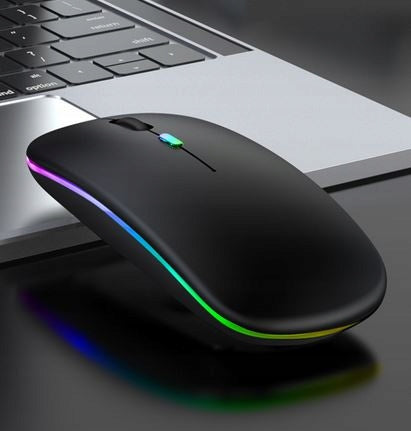 USB Black LED Backlit WIRELESS Mouse Color black