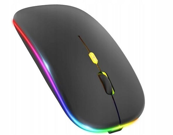 USB Black LED Backlit WIRELESS Mouse