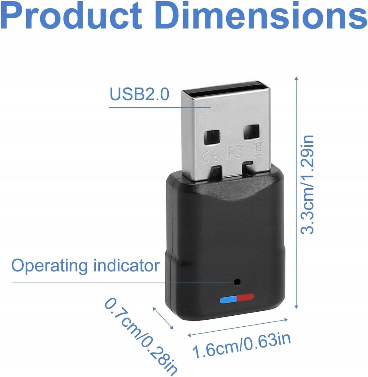 USB Bluetooth 5.3 Adapter for PS5, PS4, Switch, PC - Dongle Transmitter Brand no brand