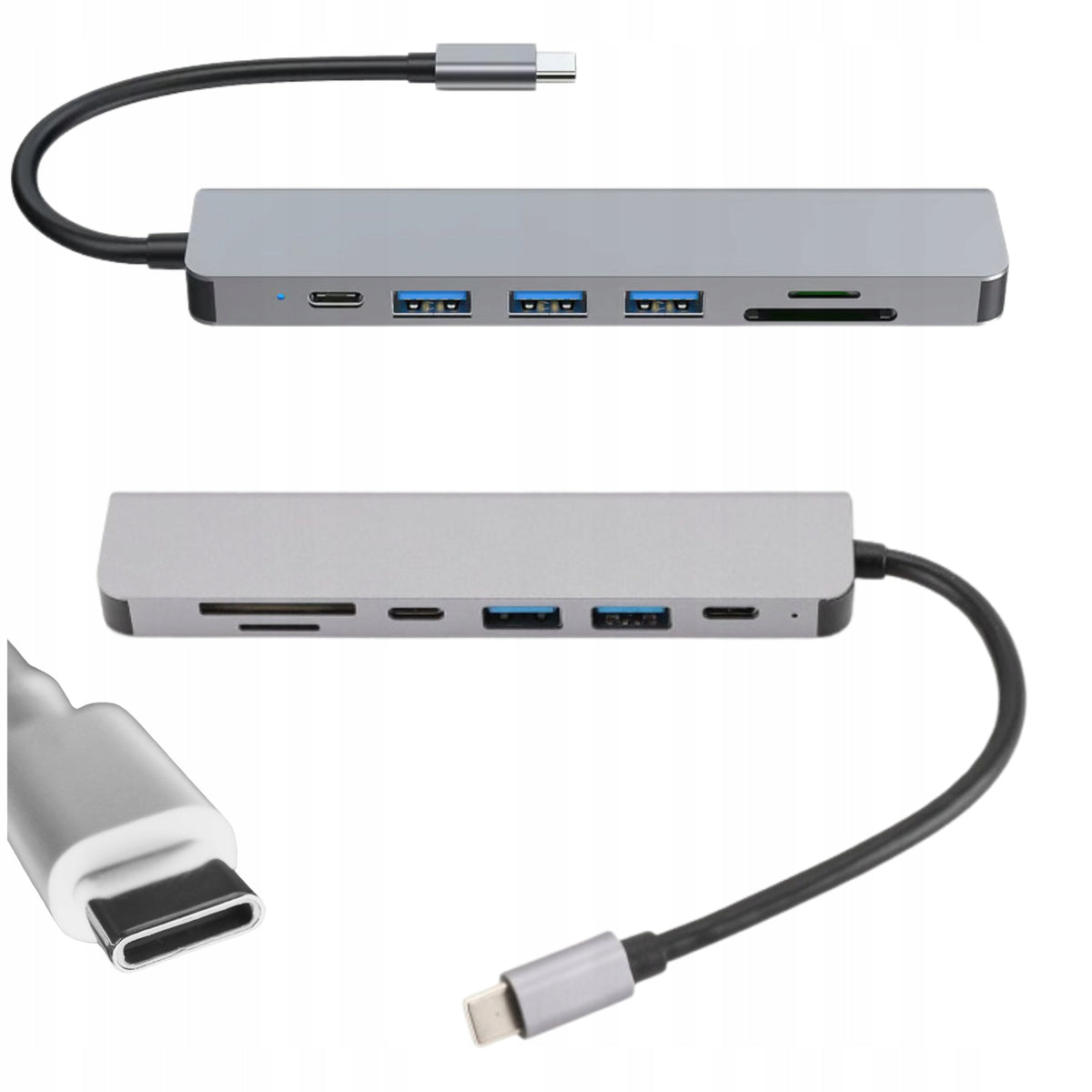 USB-C 3.2 HUB Docking Station 3x USB HDMI SD microSD Memory Card Reader