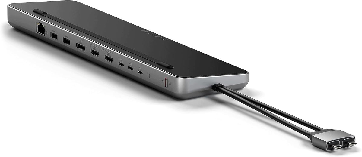 USB-C DOCKING STATION TWO HDMI DISPLAYPORT ETHERNET SSD NVME