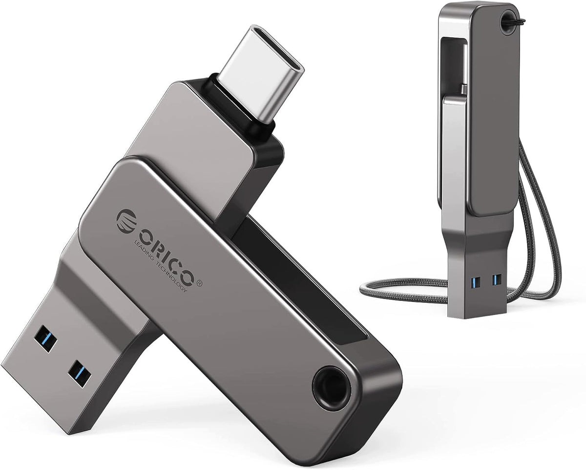 USB-C FLASH DRIVE 64GB DUAL USB-A ROTATION 360° HIGH SPEED 150MB/S