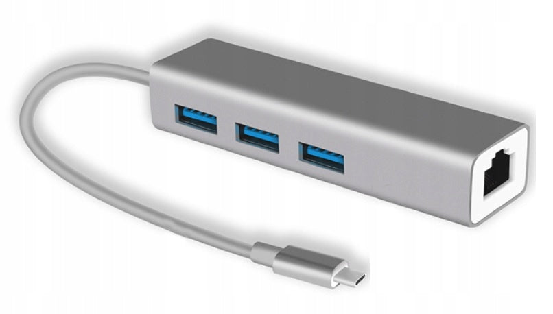 USB C HUB Adapter RJ45 Ethernet Splitter Adapter + Sticker Manufacturer draVires