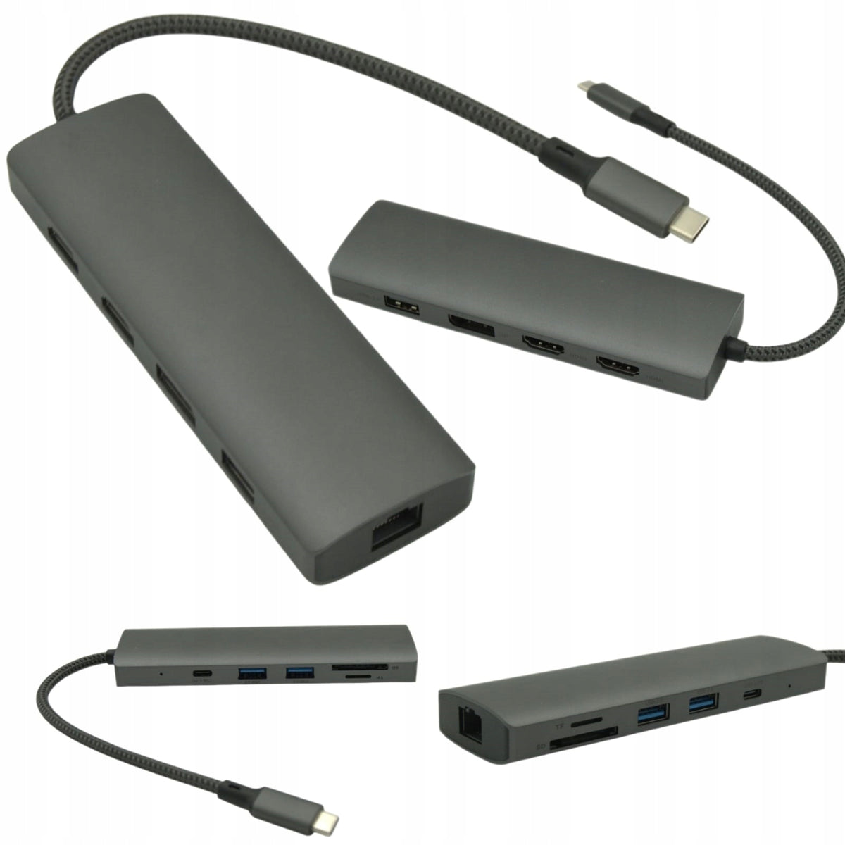 USB-C HUB with PD Charging SD Reader MicroSD Multiport for ASUS Laptops