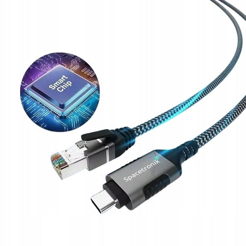 USB-C NETWORK ADAPTER EXTERNAL NETWORK CARD CABLE RJ45 CABLE 1.5M