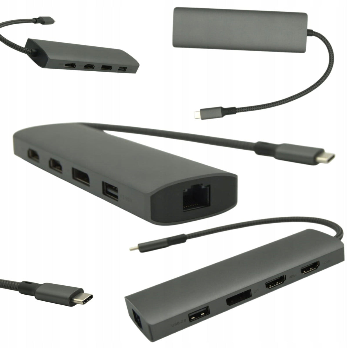 USB-C PD HIRO Docking Station Screen Extension for 2 HDMI 4K Monitors
