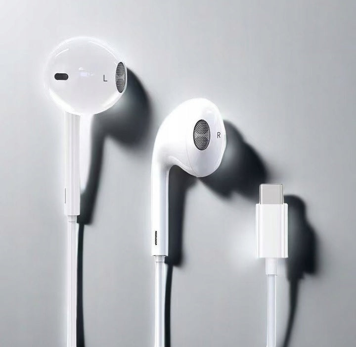 USB-C WIRED EARBUDS FOR IPHONE 15 16 PRO MAX IPAD MACBOOK Manufacturer code monpax