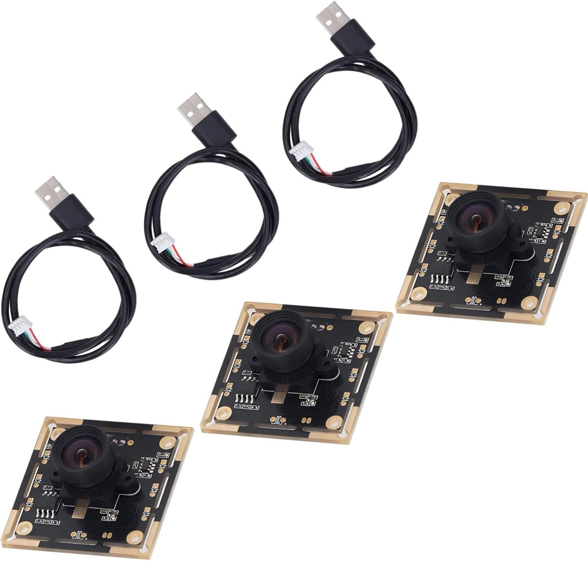USB CAMERA MODULE 1MP 100° NIGHT VISION PLUG AND PLAY - 3 PCS