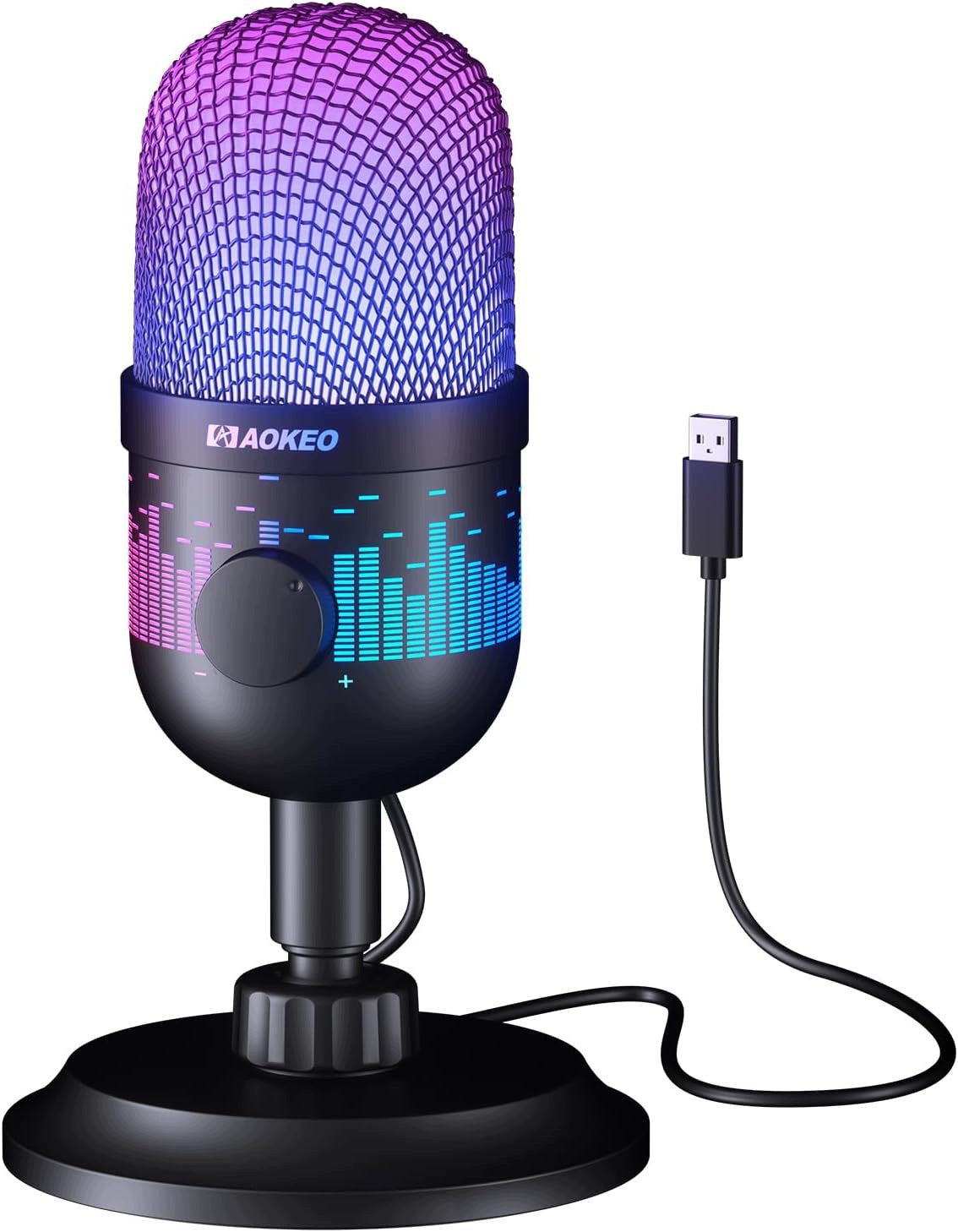 USB CONDENSER GAMING MICROPHONE RGB PC/MAC/PS4/PS5 CARDIOID