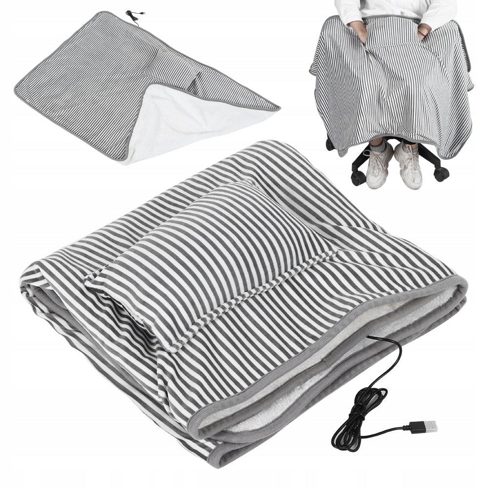 USB ELECTRIC BLANKET 115x75 HEATING MAT HEATS
