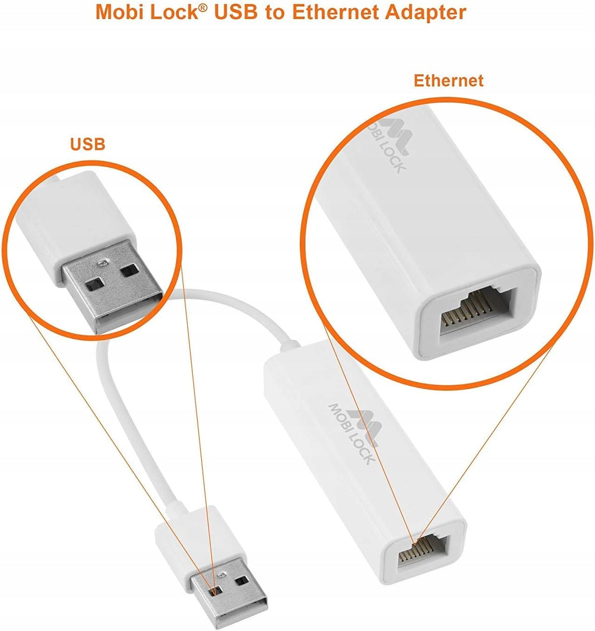USB ETHERNET NETWORK ADAPTER FOR RJ45 100 MBPS PLUG AND PLAY Manufacturer Mobil