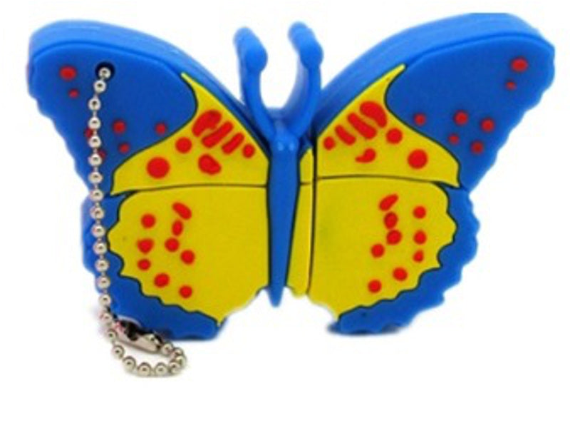 USB FLASH DRIVE 128GB BUTTERFLY BLUE INSECT
