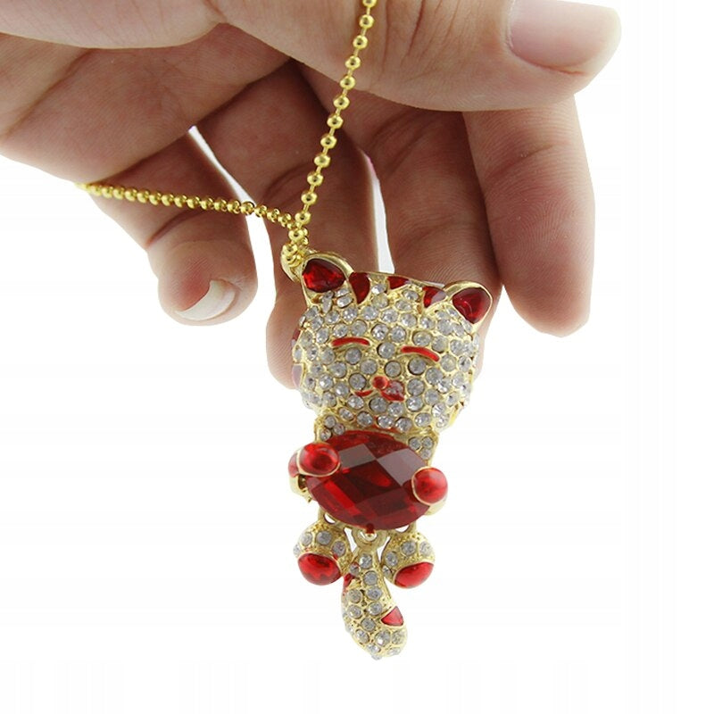 USB FLASH DRIVE 32 GB CAT KITTEN DIAMONDS
