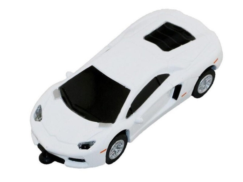 USB FLASH DRIVE 32 GB LAMBO CAR WHITE SPRING