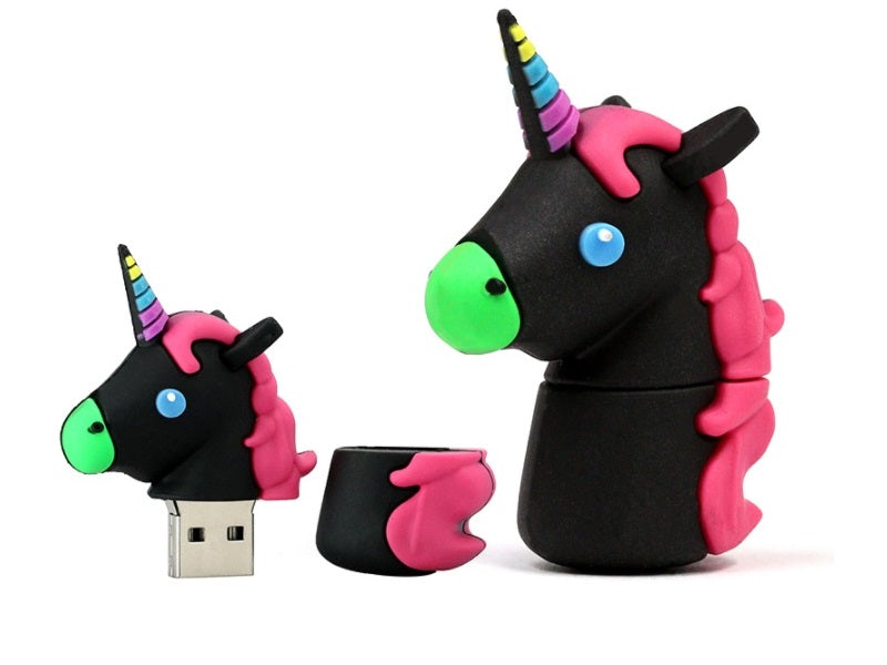 USB FLASH DRIVE 32 GB UNICORN PONY BLACK