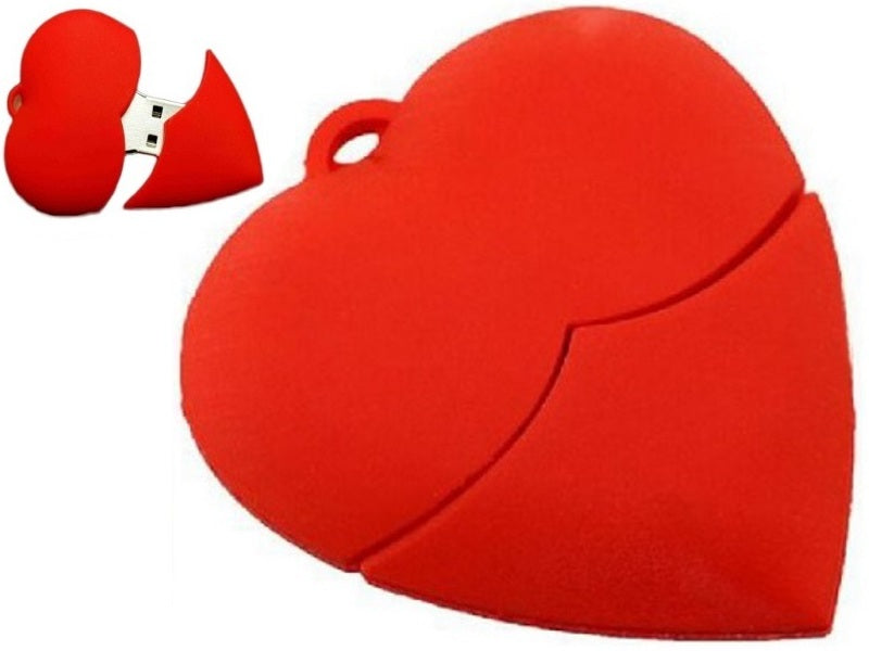 USB FLASH DRIVE 32GB RED HEART LOVE AND OVE YOU