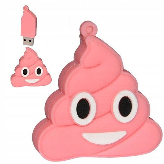 USB FLASH DRIVE FAST FLASH DRIVE ULTRA MEMORY PENDANT GIFT POOP 64GB