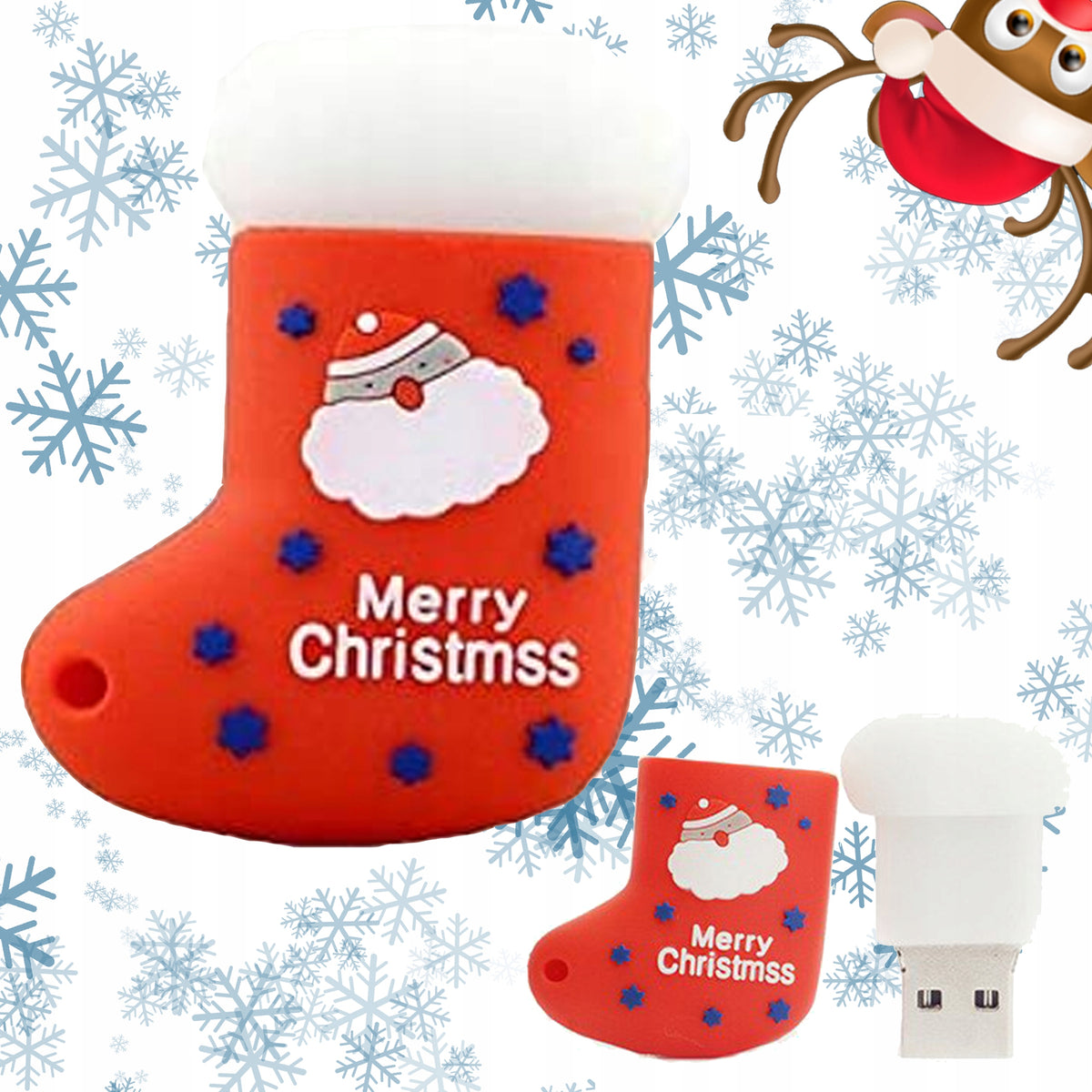 USB FLASH DRIVE FAST FLASH DRIVE ULTRA MEMORY PENDANT SOCK 32GB