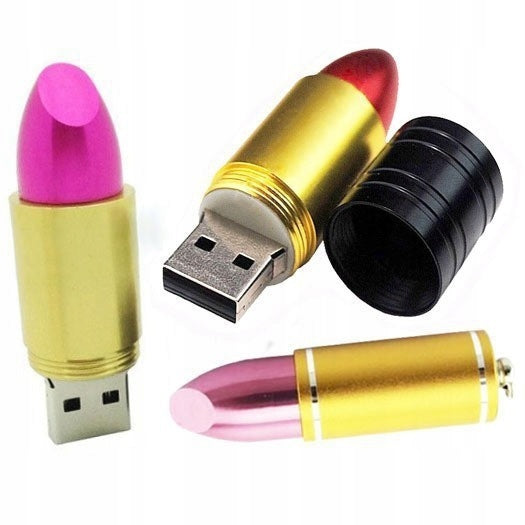 USB FLASH DRIVE LIPSTICK MEMORY 16 GB . FREEBIE