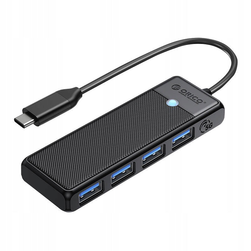 USB Hub Orico 4x USB 3.0 High Speed Data Transfer Black