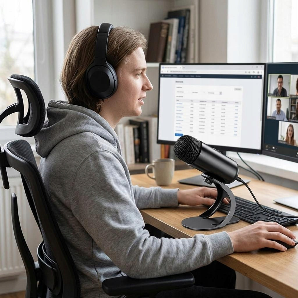USB Microphone Gaming Streaming Dynamic Mic for without RBG Lights