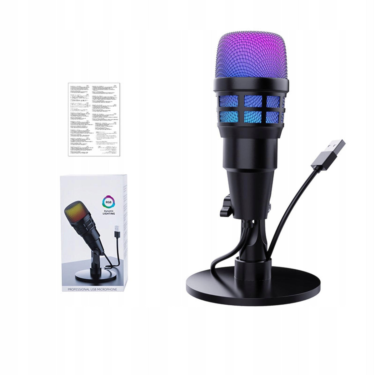 USB Microphone for PC Lightweight,Portable Beginner Online Chat No pattern Packaging status original