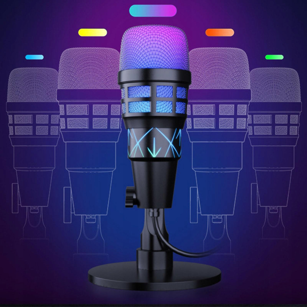 USB Microphone for PC Lightweight,Portable Beginner Online with pattern Packaging status original