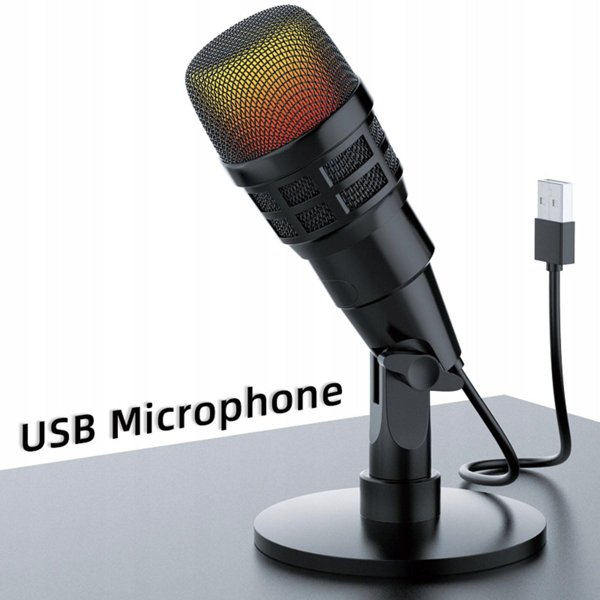 USB Microphone for PC Portable Noise Reduction Plug and Play USB No pattern