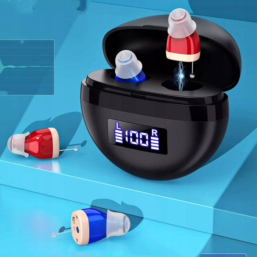 USB RECHARGEABLE IN-EAR HEARING AID WIRELESS FOR THE ELDERLY Packaging status original