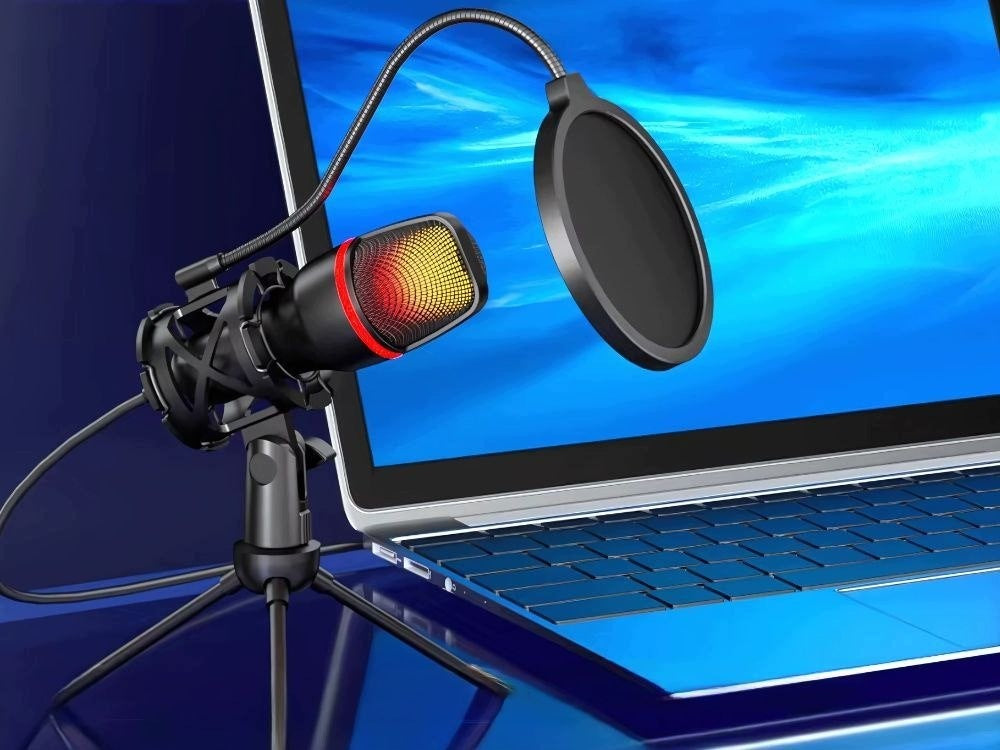 USB RGB Microphone for Streaming and Recording Packaging status original