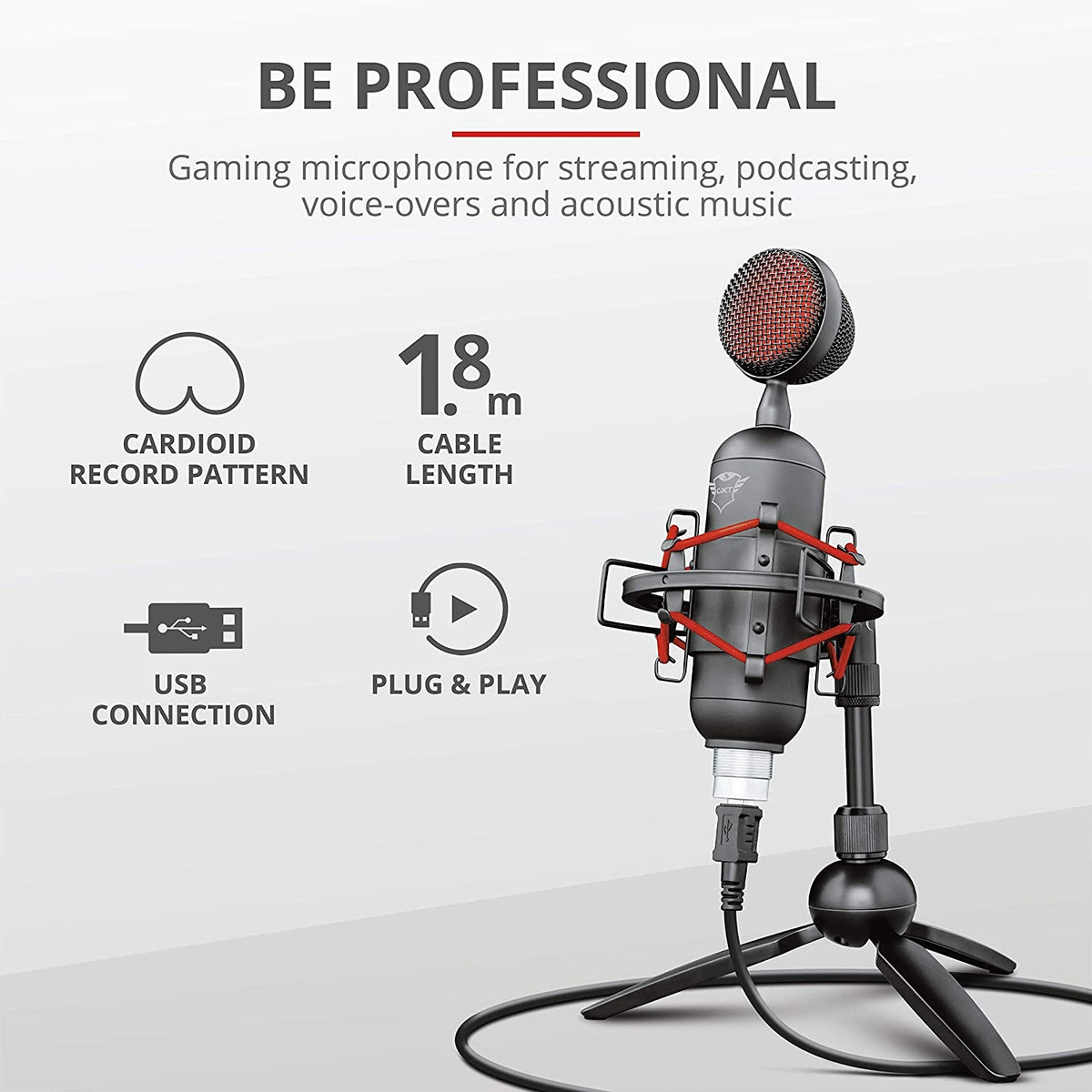 USB Streaming Cardioid Streaming Microphone Brand Trust