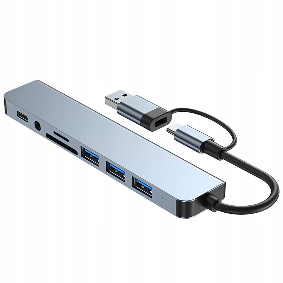 USB Type C Hub Adapter 8 Port Hub USB C Multiport