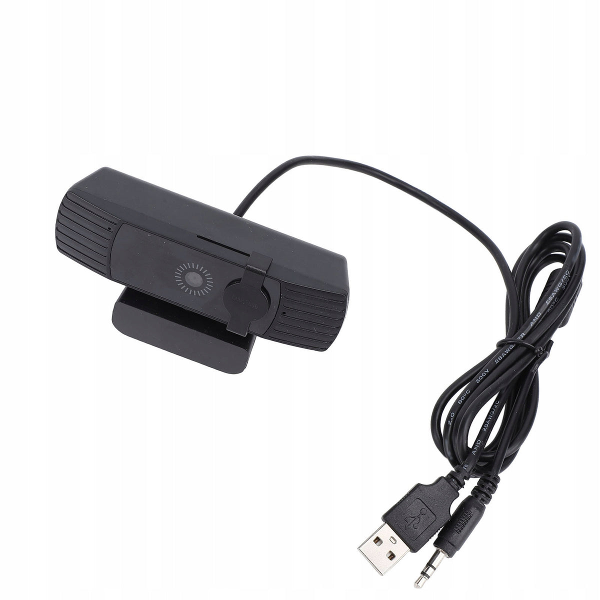 USB Webcam, Plug and Play 1080P HD 360° Rotating Base Camera