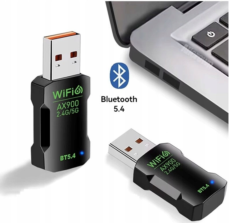 USB WiFi Adapter Network Card 900Mbps Bluetooth 5.4 Receiver WPA3 2,4-5G Packaging status original