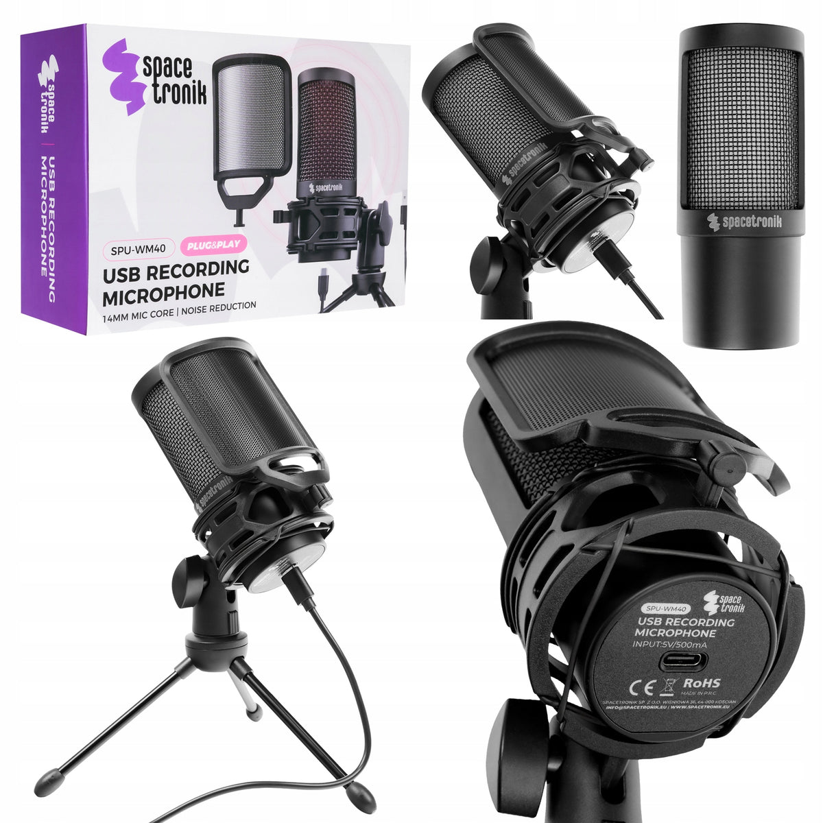 USB Wired Conference Microphone with LED Backlight NO INTERFERENCE