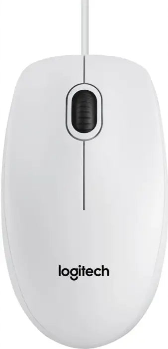 USB optical mouse Logitech B100 M100 with a shape adapted to both hands