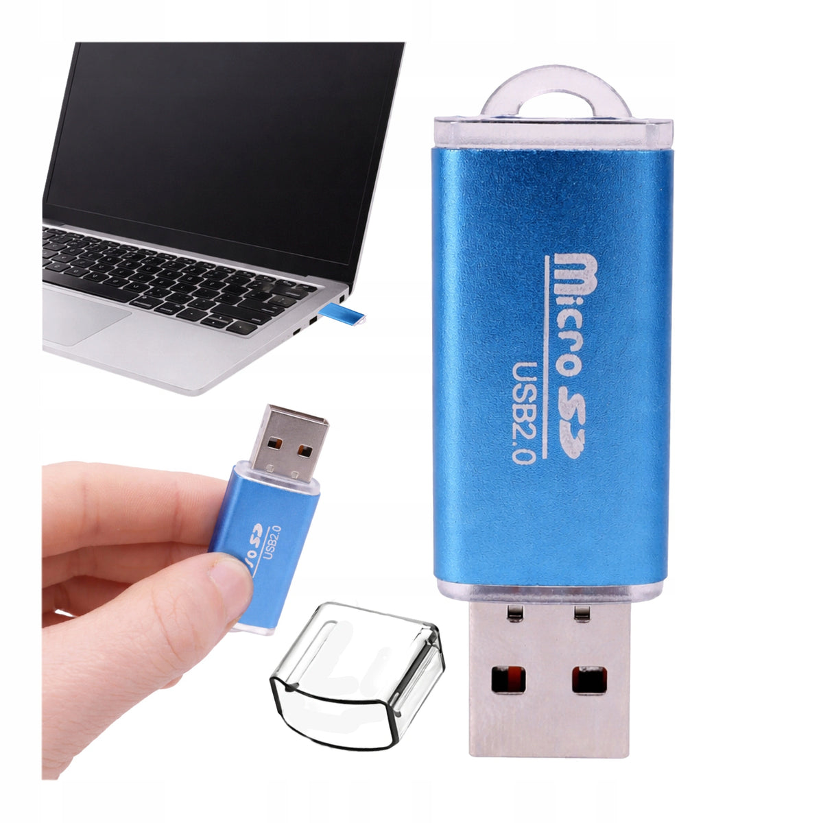 USB2.0 to Micro SD Memory Card Reader Adapter MicroSD TF Multicolor