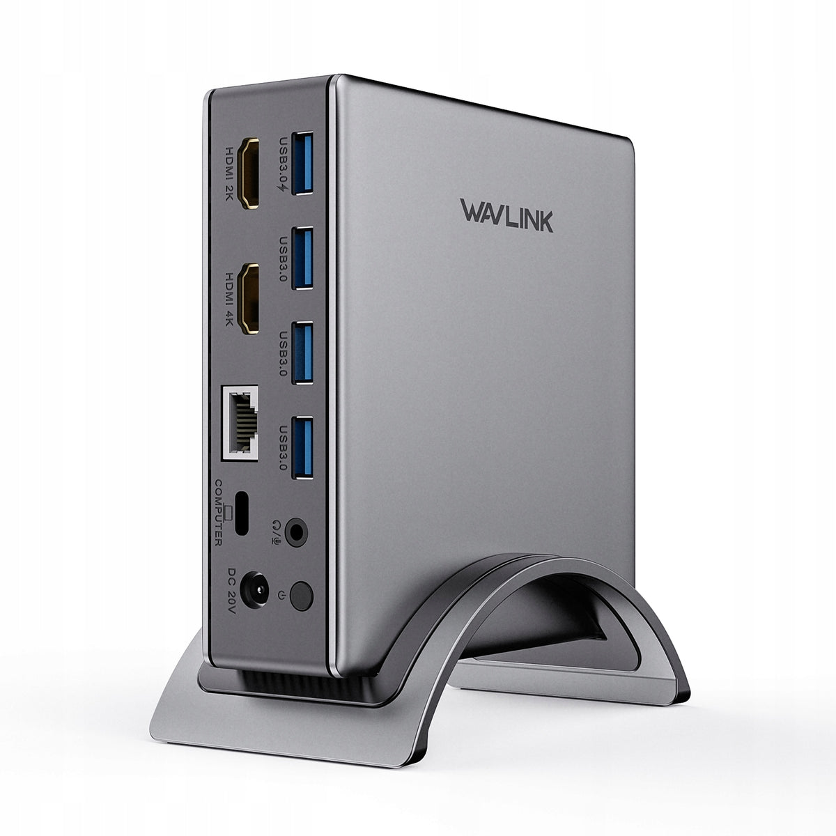 USB3.0 Universal Docking Station,10-In-1 2K,Dual HDMI Monitor,PD 100W